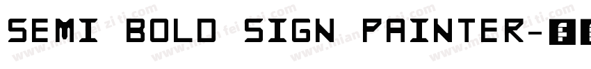 semi bold sign painter字体转换